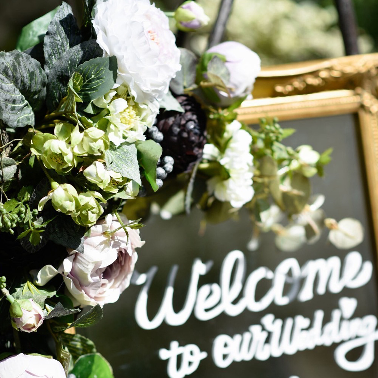 ご自分で作るウェルカムボードは格別です